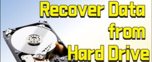 Recover Lost Hard Drive Data